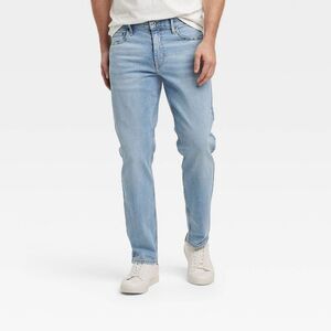 Men's Athletic Fit Jeans - Goodfellow Light Blue 3 Light Indigo